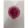 Image 2 : ;Rossi Signed Cranberry Glass Apple Paerweight Measures 3.75" H in Excellent Conditiion