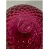 Image 3 : ;Rossi Signed Cranberry Glass Apple Paerweight Measures 3.75" H in Excellent Conditiion