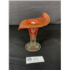 Image 2 : Stunning Jack in the Pulpit Carnival Glass Vase