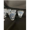 Image 2 : Lot of 8 Vintage AH Blue Grapevine Jasperware/Jeanette Shot Glasses. In Excellent Condition
