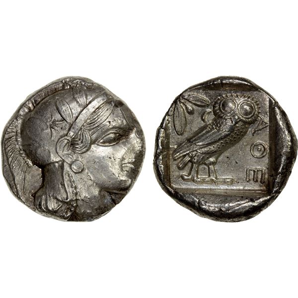 ATTICA: Athens, AR tetradrachm (17.18g), ca. 440-404 BC, VF-EF