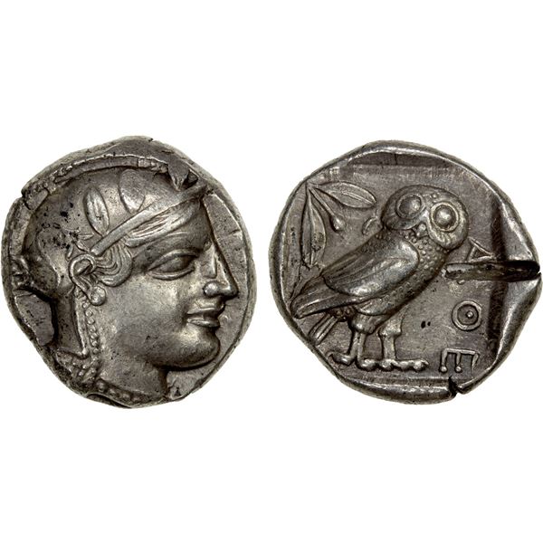 ATTICA: Athens, AR tetradrachm (17.21g), ca. 440-404 BC, VF