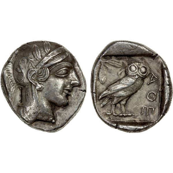 ATTICA: Athens, AR tetradrachm (17.11g), ca. 440-404 BC, VF