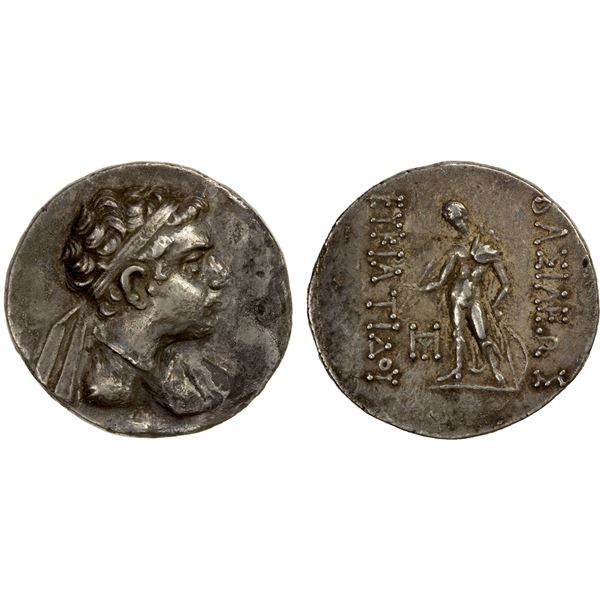 BACTRIA Eukratides II Soter, ca. 145140 BC, AR tetradrachm (15.25g), VF