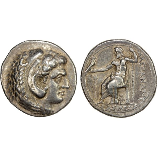 MACEDONIAN KINGDOM: Alexander III 'the Great', 336-323 BC, AR tetradrachm (17.08g), Arados, ca. 324-