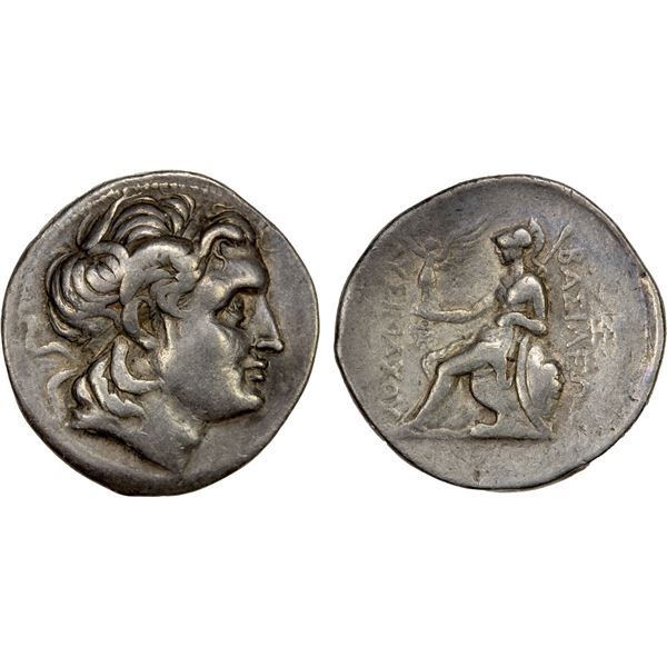 THRACIAN KINGDOM: Lysimachos, 305-281 BC, AR tetradrachm (16.96g), Amphipolis, ca. 288-281 BC, F-VF