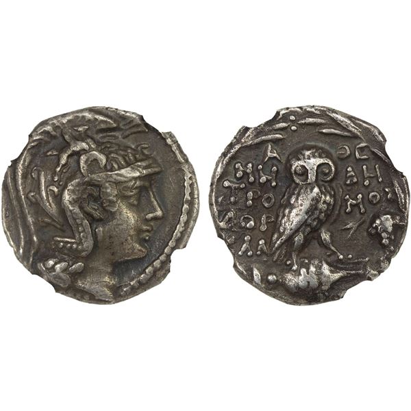 ATTICA: Athens, AR drachm (3.87g), 147/6 BC, NGC EF