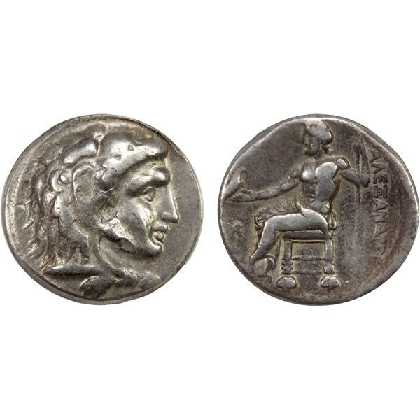 MACEDONIAN KINGDOM: Alexander III 'the Great', 336-323 BC, AR tetradrachm, Arados, ca. 330-320 BC, I