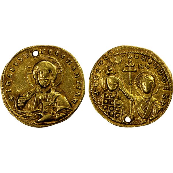 BYZANTINE EMPIRE: John I Tzimiskes, 969-976, AV histamenon nomisma (3.76g), Constantinople, VF