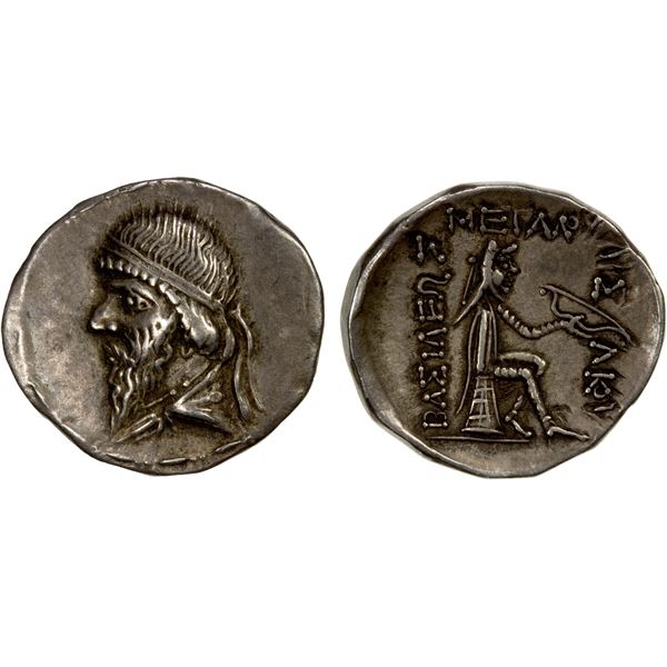 PARTHIAN KINGDOM: Mithradates I, c. 171-138 BC, AR drachm (3.83g), VF-EF