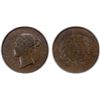 Image 1 : STRAITS SETTLEMENTS: Victoria, 1837-1867, AE cent, 1845, ICG AU53