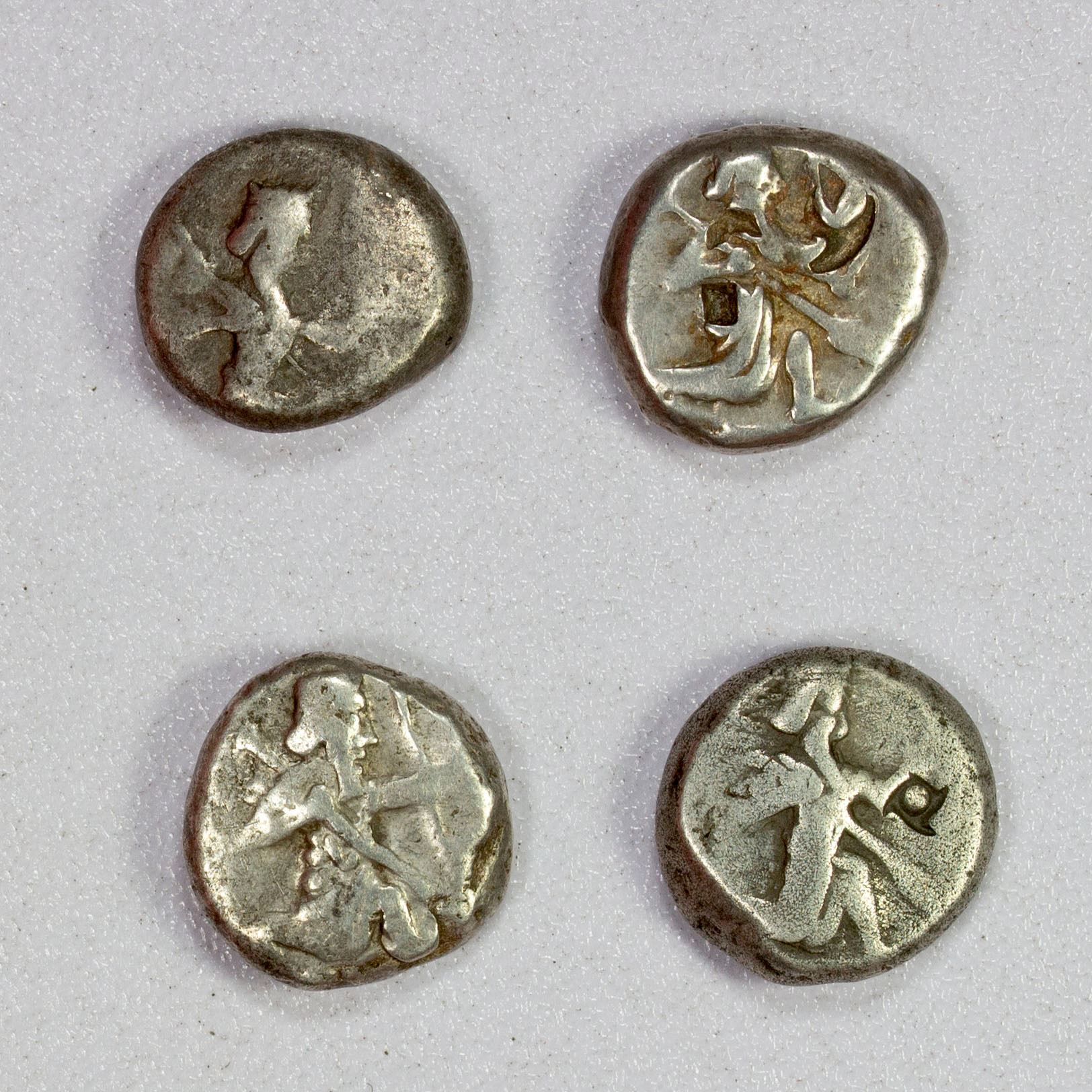ACHAEMENID EMPIRE LOT Of 4 Silver Sigloi Stephen Album Rare Coins achaemenid-empire-lot-of-4-silver-sigloi-stephen-album-rare-coins