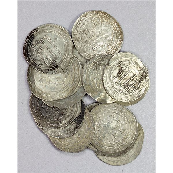 ABBASID: al-Mutawakkil, 847-861, LOT of 16 silver dirhams