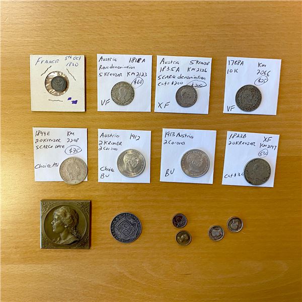 EUROPE: LOT of 14 coins and medals