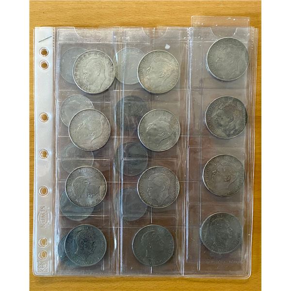 EUROPE: LOT of 21 silver coins