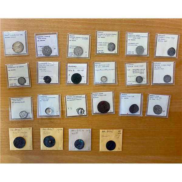 EUROPE: LOT of 24 medieval coins