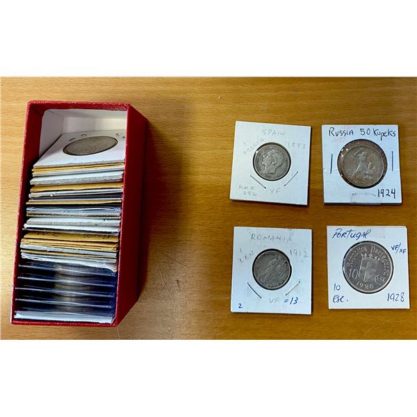 EUROPE: LOT of 38 silver coins