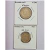Image 1 : GUADELOUPE: LOT of 2 coins