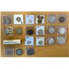 Image 1 : WORLDWIDE: LOT of 21 coins and tokens and 1 roll