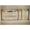 Image 3 : 4 ASSORTED VINTAGE RAILROAD STOCK CERTIFICATES