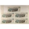 Image 2 : 5-1972 BANK OF MEXICO 5 PESO BILLS CRISP UNC