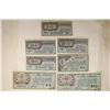 Image 1 : 7 REPLICA SERIES 461 MILITARY PAYMENT CERTIFICATES