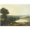 Image 1 : Circle of Richard Wilson (British, 1714-1782) Panoramic Landscape, Oil on canvas.