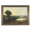Image 2 : Circle of Richard Wilson (British, 1714-1782) Panoramic Landscape, Oil on canvas.