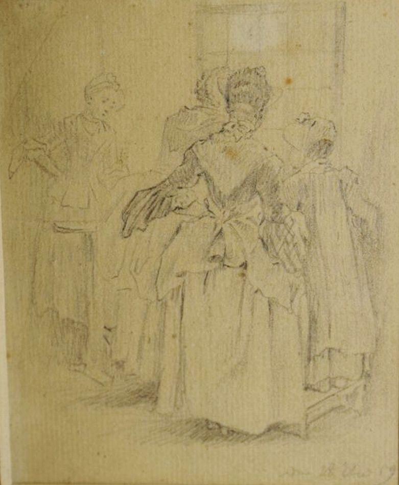 18th Century French School Figural Study,