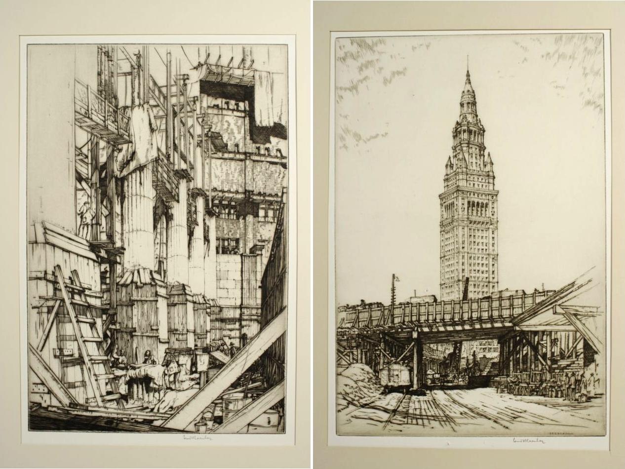 Louis Rosenberg, (American, 1890-1983) The Terminal Tower Series, Set ...
