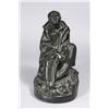 Image 1 : Artist Unknown, A Copper and Plaster Seated Monk with Skulls.