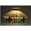 Image 1 : A Slag Glass Hanging Light Fixture.