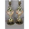 Image 1 : A Pair of 20th Century Capodimonte Porcelain Table Lamps.