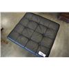 Image 2 : BLACK LEATHER METAL BASE FOOTSTOOL