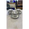 Image 8 : 4 ROYAL ALBERT CHINA TEACUP AND SAUCERS, CREAM AND SUGAR AND DISH