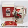 Image 1 : BUDWEISER 2014 HOLIDAY STEIN IN BOX