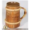 Image 1 : VINTAGE BUDWEISER WOODEN BEER TANKARD