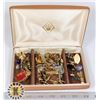 Image 1 : ROLEX BOX FULL OF ASSORTED CUFFLINKS AND TIE PINS