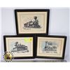 Image 1 : LOT OF THREE VINTAGE CANADIAN LOCOMOTIVE PICTURES