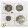 Image 1 : BUNDLE OF 4  ASSORTED TOKENS AND FOREIGN CURRENCY
