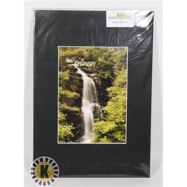 "FALLS OF MONESS" MATTED PHOTOGRAPHY ART PIECE