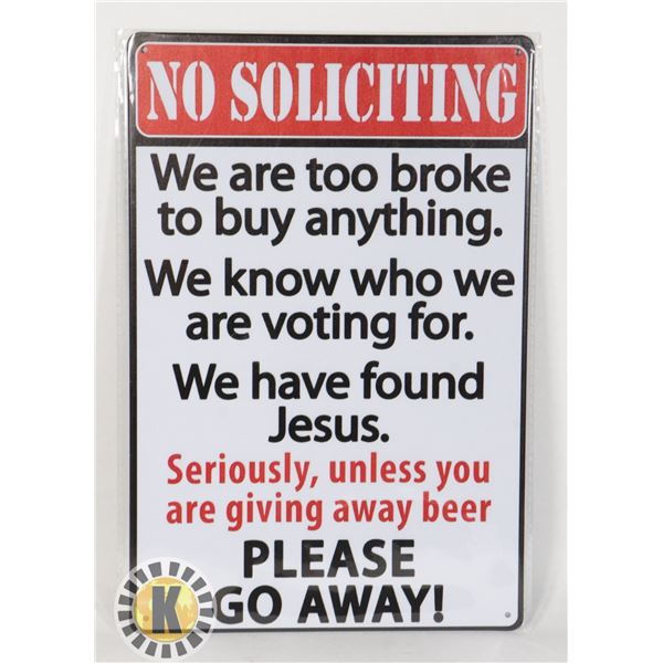 NEW 12" X 8" METAL WALL ART