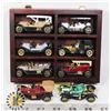 Image 1 : SET OF 8 VINTAGE ANTIQUE LOOK CARS IN WOOD