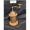Image 1 : ANTIQUE BRASS/WOOD SPICE GRINDER