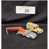 Image 2 : VINTAGE LESNEY CRANE TRUCK & AMBULANCE DIE CAST