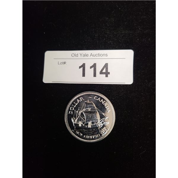 1679-1979 "GRIFFON" SILVER PROOF $1 COIN UNCIRCULATED