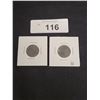 Image 1 : 1940 & 1942 NAZI GERMANY 10 REICHMARKS COINS