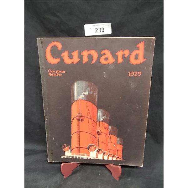 1929 CUNARD SHIP PROGRAM