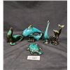Image 1 : FIVE SMALL BLUE MOUNTAIN POTTERY FIGURINES