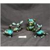 Image 1 : FOUR SMALL BLUE MOUNTAIN POTTERY FIGURINES